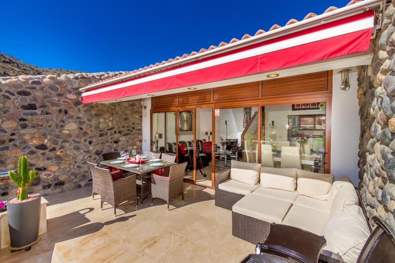 Casa Holmston, Duplex Villa With Hot Tub In Anfi Tauro Topaz Моган Экстерьер фото